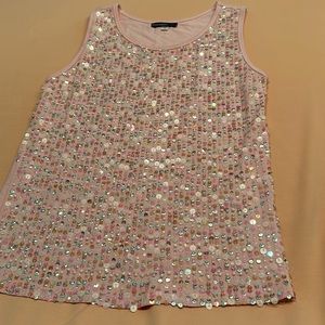 Pink embellished top size M.